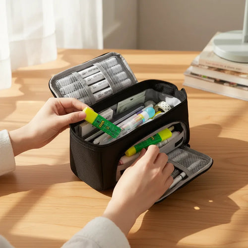 Estuche Para Lápices Gran Capacidad Doble